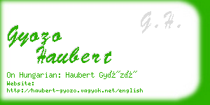 gyozo haubert business card